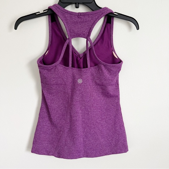 Athleta Equator Tank Top Sports Bra Purple XXS - Picture 5 of 14